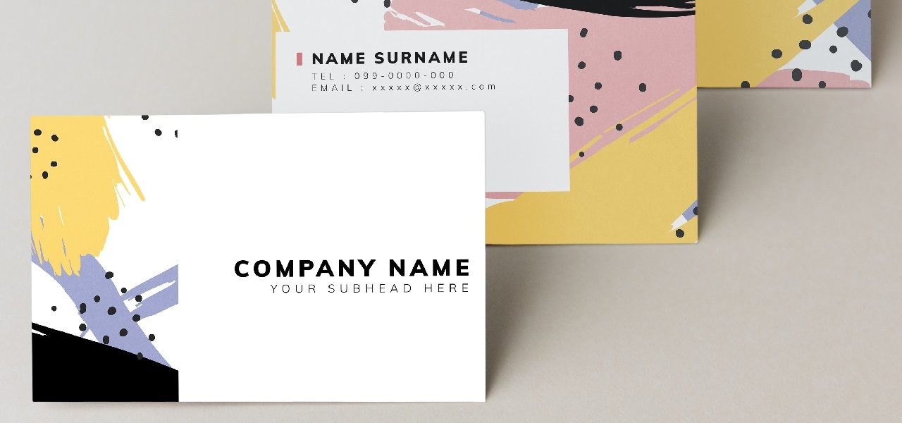 example of an employer brand on business card