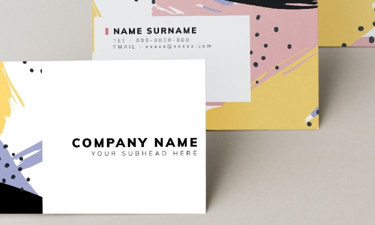 example of an employer brand on business card